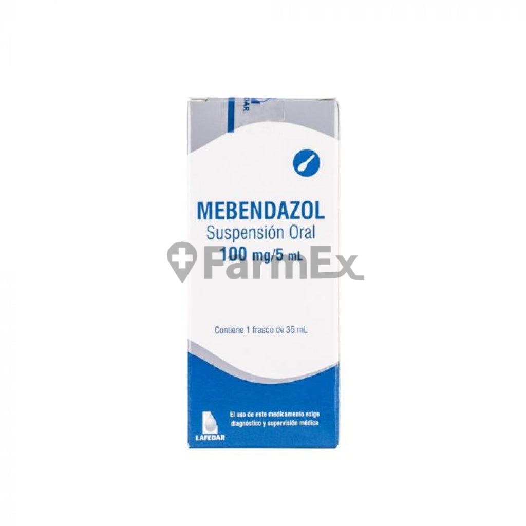 Mebendazol Suspensión oral 100 mg / 5 mL x 1 frasco Lafedar